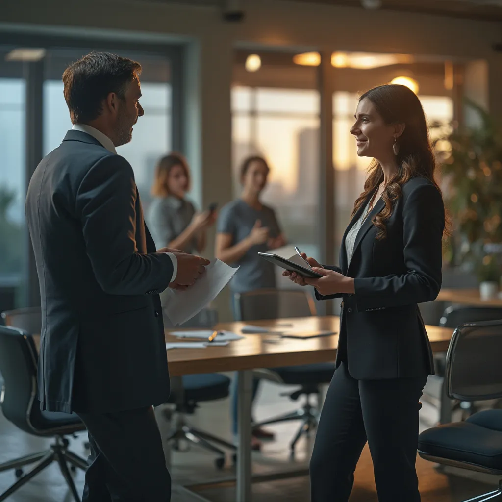 Sesión de capacitación empresarial interactiva